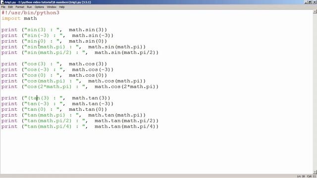 Python - Trigonometric Functions смотреть онлайн