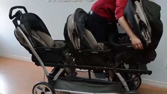 Обзор прогулочной коляски для тройни Peg Perego Triplette смотреть онлайн