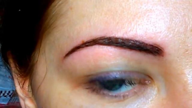 Микроблендинг | татуаж бровей| Видео перед\ вовремя\ после коррекции смотреть онлайн