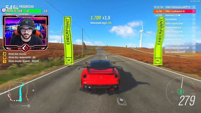 Forza Horizon 4 - CORRIDA de 63KM de FERRARI 599xx SEM FREIO смотреть онлайн