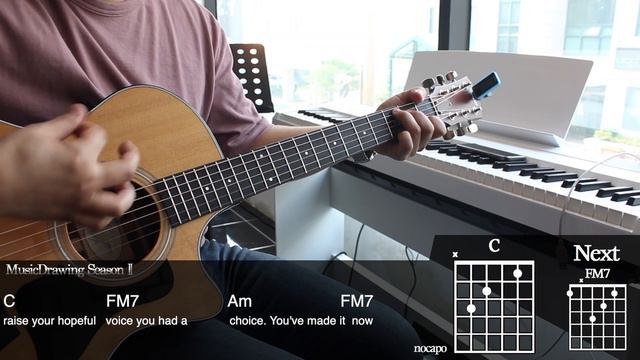Falling Slowly - Once OST Guitar Cover Playing by [Musicdrawing] смотреть онлайн