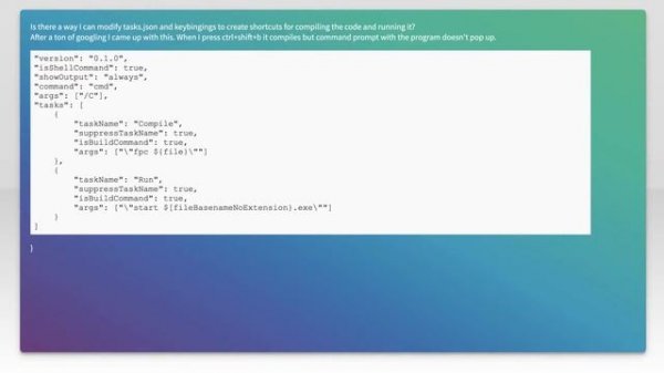 How can I compile and run my Pascal code in VS code?