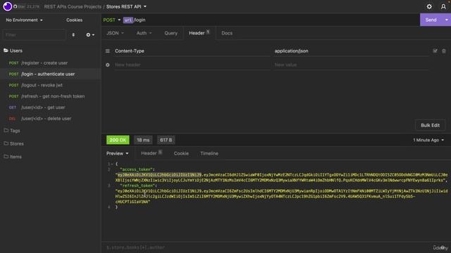 08 - User Authentication With Flask-JWT-Extended - 012 Token Refreshing With Flask-JWT-Extended