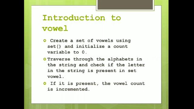 Python Tutorial | Introduction to count Vowel смотреть онлайн