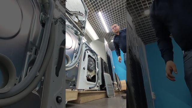 Как снять ТЭН на узкой стиральной машине LG с прямым приводом смотреть онлайн