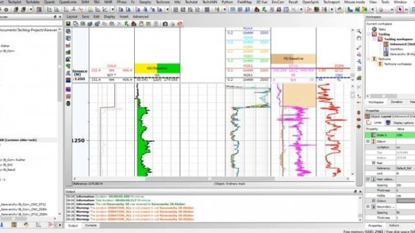 Interpetation well logging data using Techlog 3 | Интерпретация ГИС используя софт Techlog 3
