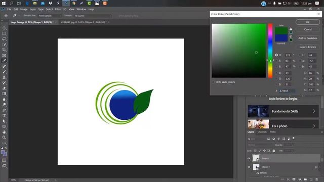 Professional Logo Design-Adobe Photoshop cc Tutorial смотреть онлайн