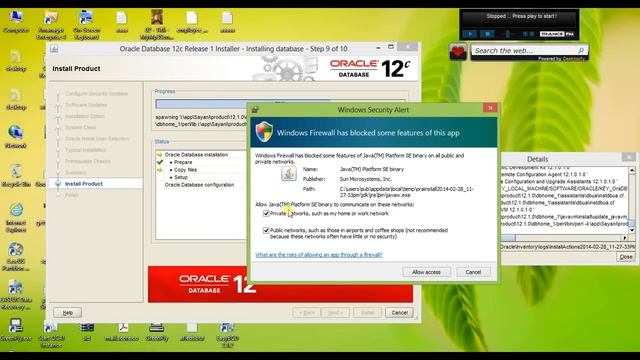 How to install and configure Oracle 12c Release 1 in Windows 8 64 bit. смотреть онлайн