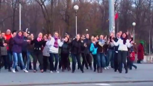 Флешмоб в Запорожье | Открытое Небо - Давайте славить Бога смотреть онлайн