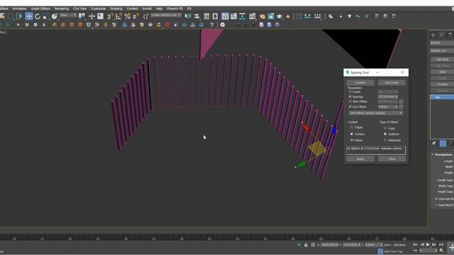 3ds Max | Spacing Tool | 025 смотреть онлайн