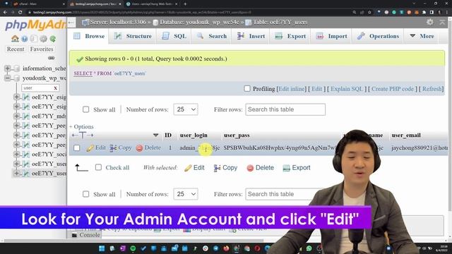 100% Success Rate to Hard-Reset WordPress Admin Password, via phpMyAdmin смотреть онлайн