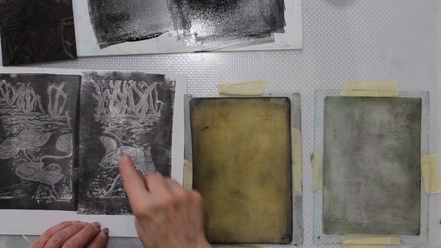 Shoreline Snippets #39 - Printing Lino Blocks with the Gell Plate смотреть онлайн