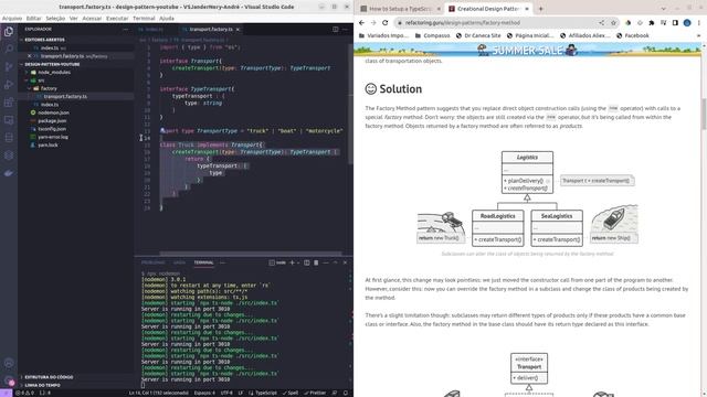 Tutorial Node.js - Criando um Design Pattern Factory Method ? смотреть онлайн