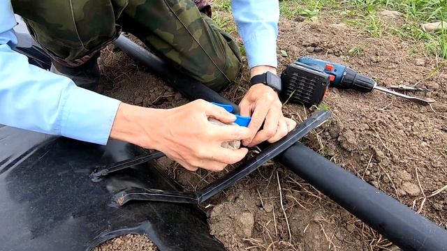 Монтаж капельной ленты