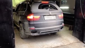 Прямой выхлоп BMW X5 E70 4.8