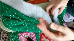 Ручная стежка одеяла. Мое первое одеяло