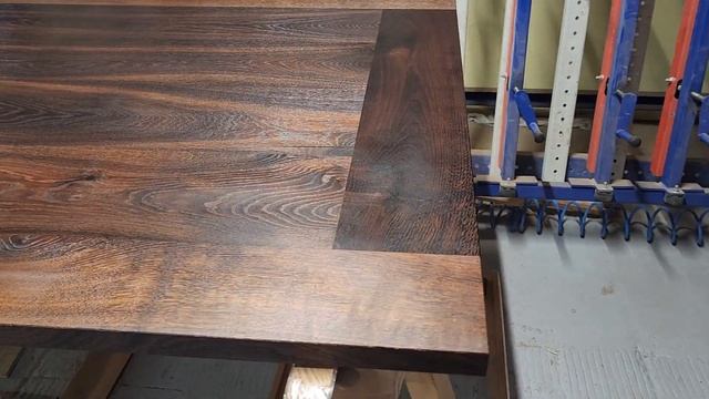 Столешница из массива термодуба. размеры 3500*1200*40. Покрытие масло 