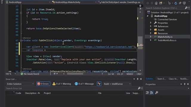C# Xamarin.Android App calling .NET Core Service using Add ServiceStack Reference смотреть онлайн