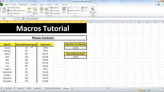 Microsoft Excel 2010 - Macros and Buttons смотреть онлайн
