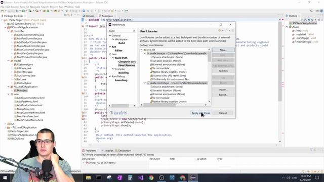How to set up JavaFX project in Eclipse смотреть онлайн