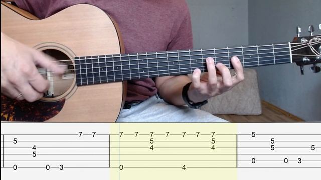 Сектор Газа - Life (Sektor Gaza fingerstyle guitar cover табы + ноты) смотреть онлайн