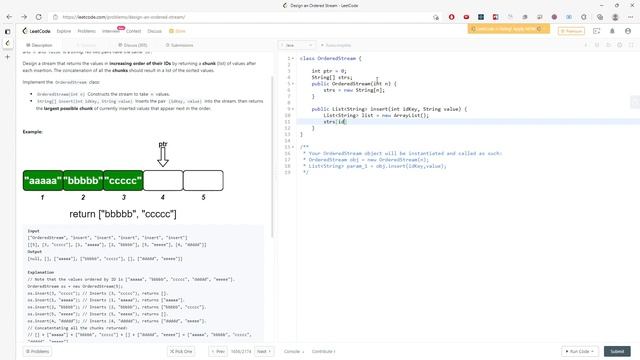 LeetCode 1656 | Design an Ordered Stream | Design | Java смотреть онлайн