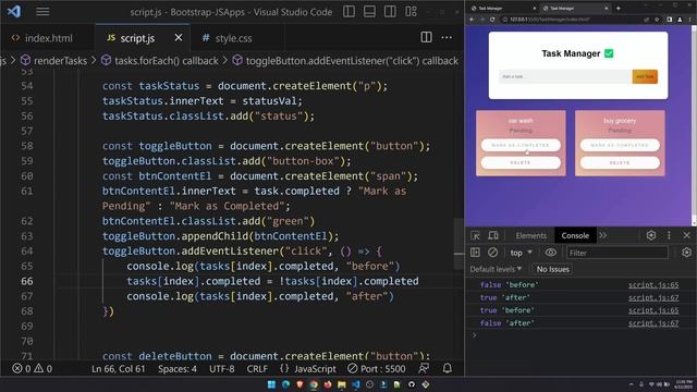 Build a Task Manager App with JavaScript and LocalStorage | Learn to Code with JavaScript - Part 2 смотреть онлайн