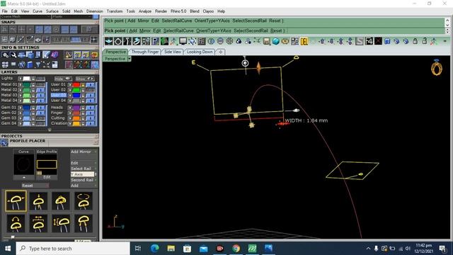 how to create a ring in matrix 9 cad cam/gemvision ring tutorial смотреть онлайн
