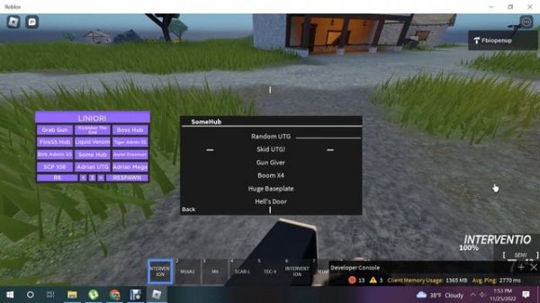 script for roblox(console) script pentru roblox(console)