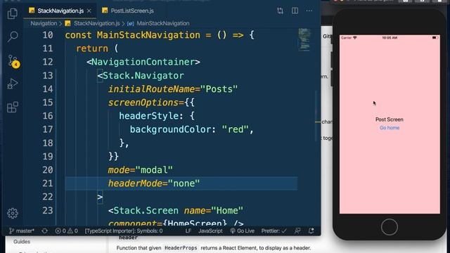 React Native stack navigation-5 part2 смотреть онлайн