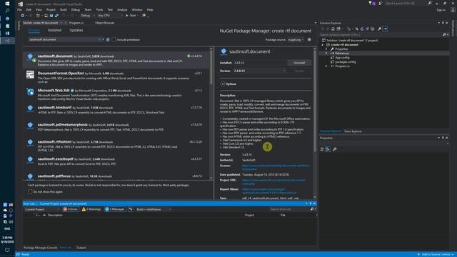 Как программно создать RTF документ с помощью языка C# и .Net смотреть онлайн