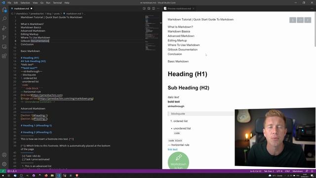 Markdown Tutorial | Quick Start Guide To Markdown смотреть онлайн