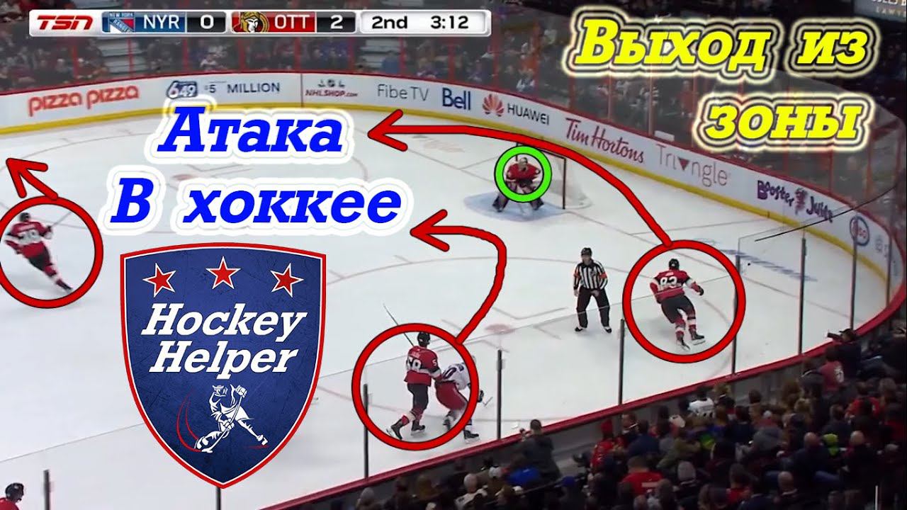 Выход из зоны и атака с ходу в хоккее смотреть онлайн