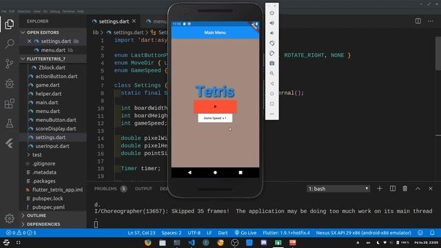 Dart & Flutter Full App | Flutter Beginner Tutorial | Flutter & Dart Tetris App Series #0 смотреть онлайн