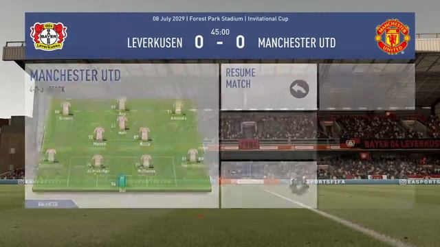FIFA 19: Bayer Leverkusen vs Manchester United (Preseason) смотреть онлайн