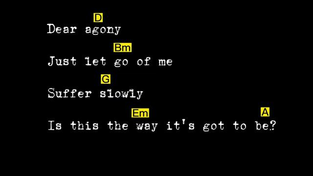 Dear Agony (by Breaking Benjamin) lyrics & chords смотреть онлайн