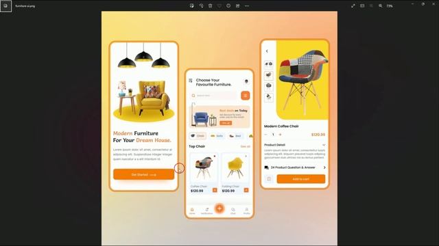 Furniture Store App Using Kotlin 2023 | Part 9 - Home Page смотреть онлайн