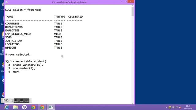 HOW TO CREATE TABLE IN ORACLE 11G смотреть онлайн