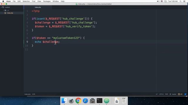 Messenger Chatbot Tutorial 3: Setting up Webhook смотреть онлайн