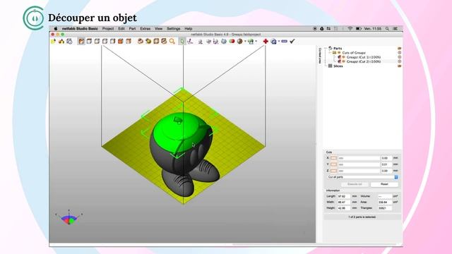 [Tuto] - Netfabb basic - Découper un STL / Cut STL смотреть онлайн