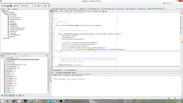 Java Bank App Swing GUI Part 5 смотреть онлайн