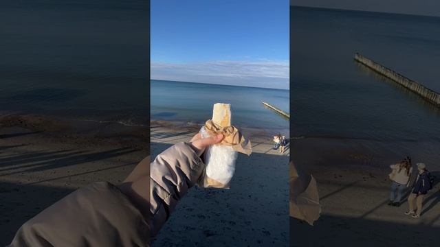 Дегустация той самой шавермы с кальмаром на берегу Балтийского моря за 550₽