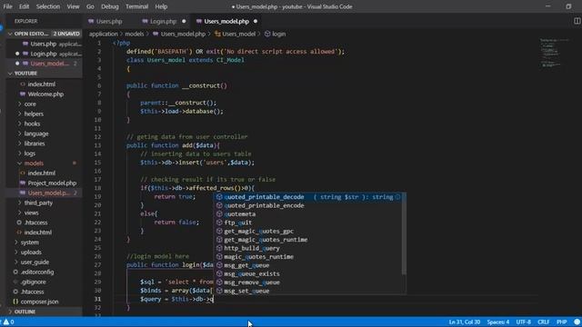 User Login authentication With Hashed Passwords Codeigniter REST API - Part 4 смотреть онлайн