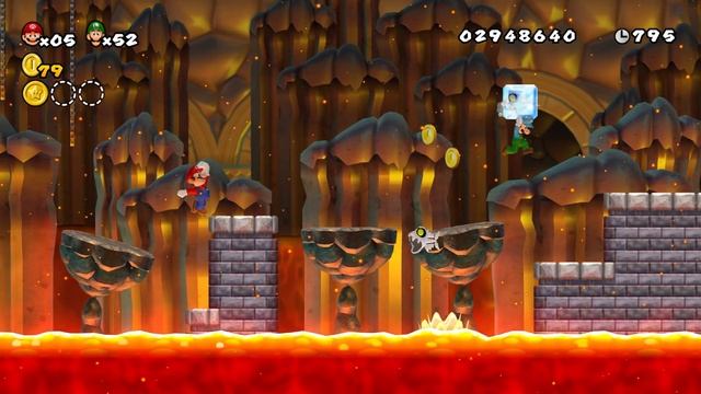 Newer Super Mario Bros. Wii: Rescue Peach - 2 Player Co-Op Walkthrough #18 смотреть онлайн