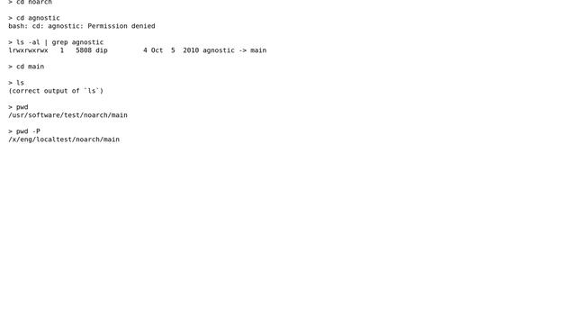 Symlink path can be followed manually, but `cd` returns Permission denied смотреть онлайн