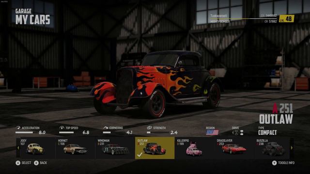 Wreckfest DLC-autot: Outlaw