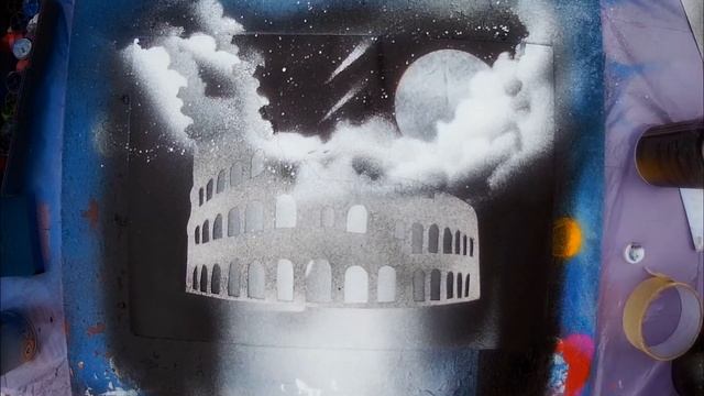 Colosseum - Spray Paint Art / КАРТИНА БАЛЛОНЧИКАМИ смотреть онлайн