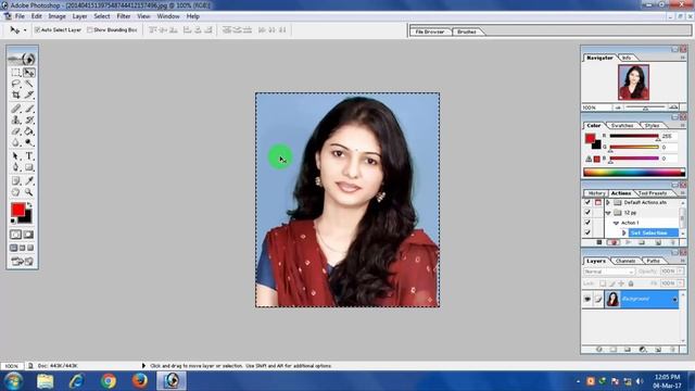 how to make passport size photo in photoshop 7.0 in hindi | one click | pp action смотреть онлайн