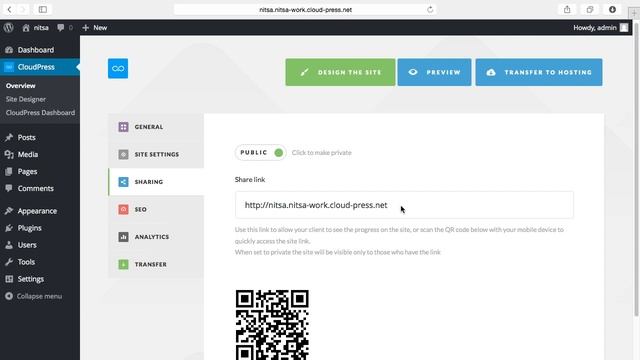 CloudPress: как создать сайт на WordPress со своим дизайном смотреть онлайн