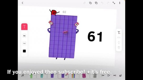 Number blocks negative one million to infinity + infinity + infinity + infinity